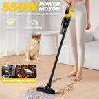 Cordless Vacuum Cleaner for Dewalt 20V Battery, 6 in 1 Handheld Electric Vacuum Cleaner with HEPA Filter and LED Light, 46 CFM Portable Hand Vacuum for Floor, Carpet, Car (Battery Not Included) - Image 2