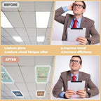 8pcs Classroom Fluorescent Magnetic Light Covers,2x4 FT Boho - Image 5