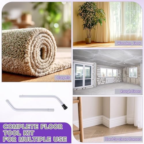 1 Pack Aluminum Vacuum S-Wand Replacement Compatible with Proteam,Silver - Image 6