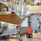 Commercial Floor Scrubber Machine, 36V/ 10.5 AH Cordless Floor Scrubber, Floor Buffer Machine, 17” Cleaning Width Commercial Floor Scrubber Machine Dual Rotary Brushes, 360° Rotating Head Red - Image 7