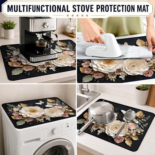 Stove Top Cover,28.5"L x 20.34"W,Heat Resistant Cooktop Protector Mat - Image 6