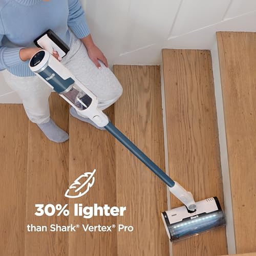 Shark Clean & Empty Cordless Stick Vacuum, White & Blue, BU3523 - Image 3