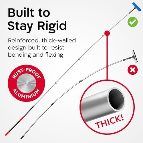 Tyroler Professional Window Squeegee with Extension Pole 6-19 ft - Image 4