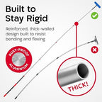 Tyroler Professional Window Squeegee with Extension Pole 6-19 ft - Image 4