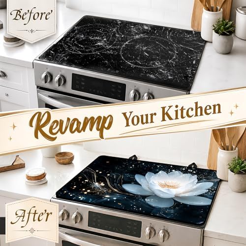 Stove Top Cover,28.5"L x 20.32"W,Heat Resistant Cooktop Protector Mat - Image 4
