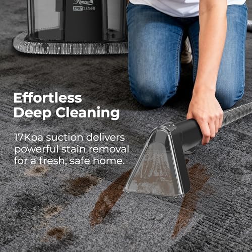 Rosewill Multi-Purpose Portable Carpet and Upholstery Cleaner, Powerful Suction 17 KPa Spot Cleaner, 550W Motor, Car and Auto Detailer, Stain/Spot Remover; Versatile Use: Carpet, Sofa, Pet Hair - Image 3