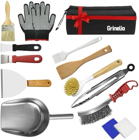 Grill Cleaning Kit, 15-Piece BBQ & Griddle Cleaning Tool Set by Unknown