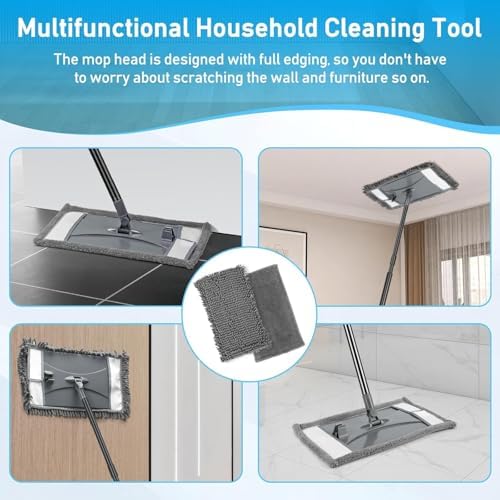 Microfiber Mop Replacemet Head for VOUBIEN Wall Cleaner Mop, 2Pack Reusable Mops Head for Washing Walls Floor Cleaning, Fit ASIN B0DG4LV7SJ - Image 3