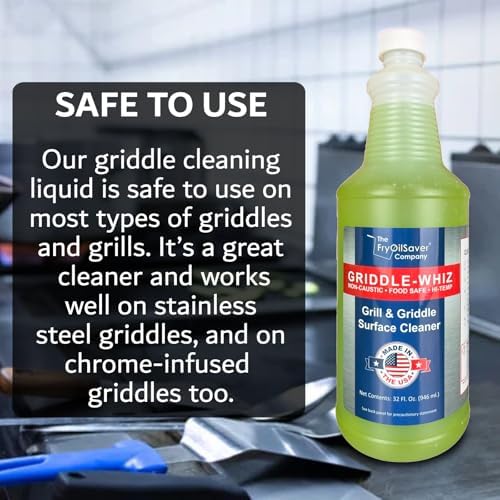 4-Pack Flat Top Griddle Cleaning Kit, 128oz Liquid, Grill Scraper, Scrubber - Image 3