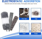 Microfiber Duster Kit (11PCS) - Washable Dusters with Extension Pole (30 to 100 in) for Cleaning Ceilings, Fans, Furniture - Image 5