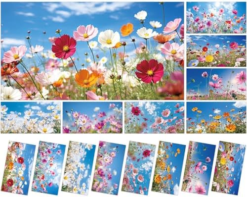 8 Pcs Fluorescent Light Covers with 80 Magnets Decorative for Classroom Ceiling Lights 4 x 2 Feet Magnetic Light Cover Filter Easy Install for Office Hospitals Drop Home Ceiling Supplies (Flower) by Wiooffen