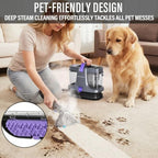 Starrybot Portable Carpet Cleaner with Steam, 18Kpa Spot Cleaner(violet) - Image 5