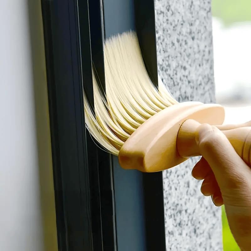 Window Track Cleaner, Gap Brush Groove Cleaner, Window Track Cleaning Tool, Gap Cleaning Brush Small Spaces, Sliding Door Track Cleaner, Window Brush, Shower Track Cleaning Brush, Window Cleaner Tool - Image 2