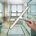 Hiware All-Purpose Shower Squeegee for Shower Doors, Bathroom, Window and Car Glass - Stainless Steel, 14 Inches - Image 3