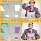 6pcs Classroom Fluorescent Magnetic Light Covers 2x4 FT Bright Geometric - Image 5
