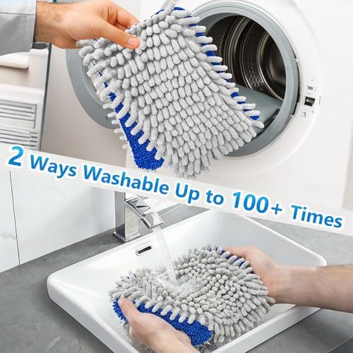 Reusable Mop Pads for Enspoway Dust Mop: Double-Sided Microfiber Refills - Image 6