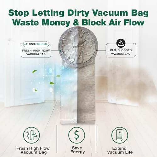 50 High-Efficiency Replacement Vacuum Bags – Compatible with ProTeam Commercial Backpack Vacuums 6QT, Part # 100431 - Easy Installation - (50-Bags) by Think Crucial - Image 4
