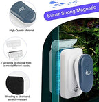 AQQA Aquarium Strong Magnetic Cleaner Brush, Fish Tank Glass Algae Magnet Cleaning Tool Floating Cleaner Scrubber Brush with 2 Detachable Scraper (Blue,L) - Image 6