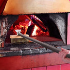 Pizza Oven Brush with Scraper Brass Bristles Pizza Brush for Pizza Oven 40.5”Pizza Stone Brush… - Image 3