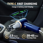 Cordless Car Vacuum Cleaner: 7-in-1 & 16000Pa Suction - Midnight Blue - Image 3