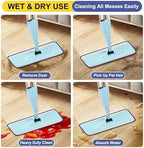 10 Pack 16.5 inch Reusable Mop Pads Microfiber Spray Mop Replacement Heads for Wet/Dry Mops Compatible with Bona Floor Care System - Image 6