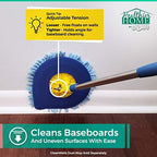 Chomp! Microfiber Mop Refill Pack: 5 Minute CleanWalls 2-pak Giant Noodle Blue Duster Reusable Washable, Window/Door Frame Cleaner and Baseboard Dusts - Dry Dusting Pads - Image 3