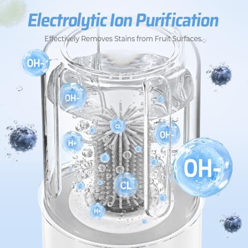 Electric Fruit Washer, Portable Fruit Cleaner Device with OH-Ion Technology - Image 3