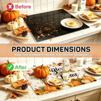 Bless This Home Stove Top Cover for Electric Stove 28" x 20", Christian Cross Glass Cooktop Protector, Sunflower Pumpkin Stove Cover, Rubber Countertop Mat, Thanksgiving Farmhouse Kitchen Decor - Image 4