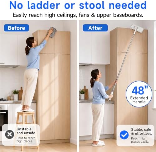 Hands-Free Flat Mop, Multi-Purpose Mops for Floor Cleaning - Image 3