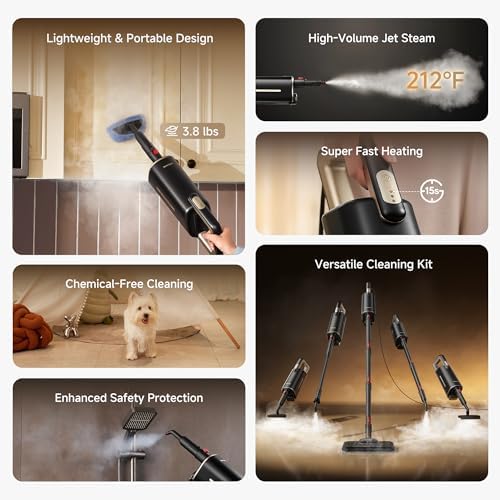 DREAME SH10 Steam Mop, Detachable Handheld Steamer, 13-in-1 Steam Cleaner - Image 3
