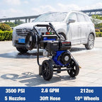BILTHARD 3500 PSI Gas Pressure Washer, 2.6 GPM Heavy Duty Power Washer with 212cc 4 Cycle Engine, Spray Gun and Wand, 5 Quick Connect Nozzle Tips, 30 Foot Hose - Image 6
