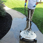 BOCOM 24 Inch Pressure Washer Surface Cleaner Dual Handle Commercial Power Washer Accessory & Parts Concrete Floor Scrubber Attachment with Wheels for Cleaning Driveways, Sidewalks, Patios, 4000 PSI - Image 6