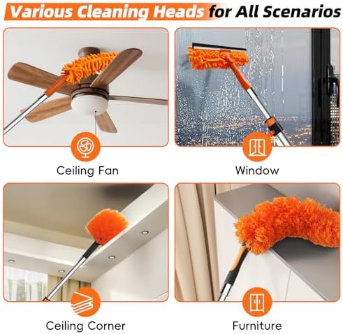 32 Foot High Dusters for Cleaning with 6-24 Foot Heavy Duty Extension Pole - Image 6