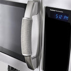 OUGAR8 Refrigerator Door Handle Cover Set of 4, Kitchen Appliances Gloves Fridge Microwave Dishwasher Door Cloth Protector-Catches Drip,Fingerprint Dust Cover (4pcs, Gray Plush) - Image 5