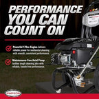 Simpson Clean Machine 2900 PSI Gas Pressure Washer, 2.4 GPM, 25-ft Hose - Image 3