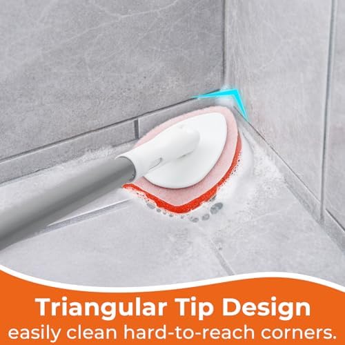 6PCS Shower Scrubber Scouring Pads, Refill Pads for MAVRIZ Tub Scrubber - Image 3