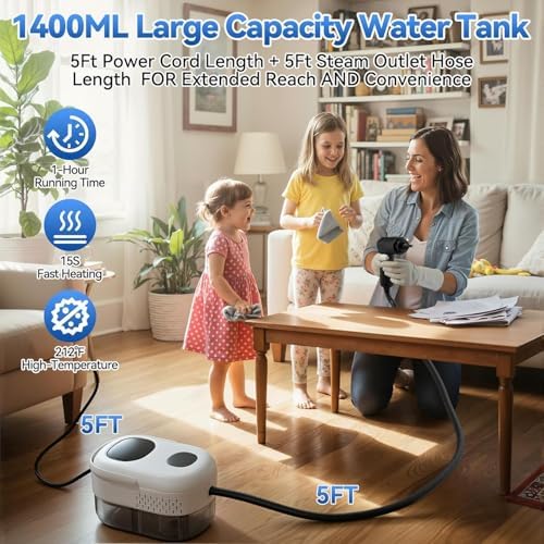 Steam Cleaner,2500W High-Pressure Steamer for Cleaning - Image 3