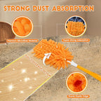 16Pcs Reusable Duster Refill Compatible with Swiffer Hand Duster +3FT Extended Handle +1 Handle, 360 Heavy Duty Duster Refills for Cleaning, Office, Ceiling Fan - Image 3