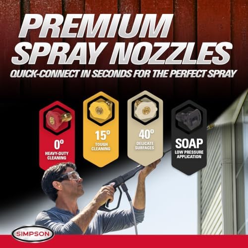Simpson Clean Machine 3400 PSI Gas Pressure Washer w/ 15" Surface Cleaner - Image 5