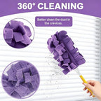 Reusable Duster Refill, Upgrade Duster Refill Reusable Fleece Dusters Refills Feather Flat Dusters Multi Surface Washable Cleaning Pads Tools for Home, Blinds, Car, Furniture, Fans (1set) - Image 4
