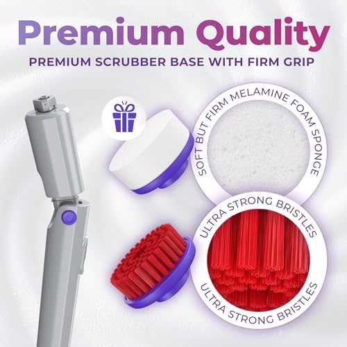 SYNOSHI PRO Electric Spin Scrubber Cordless Cleaning Bathroom Scrubber - Image 4