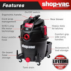 Shop-Vac 5801411 14-Gallon 5.5 Peak HP Wet/Dry Vac with Blower Function - Image 5