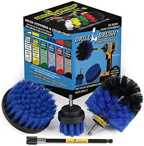 Boat Cleaning Supplies - Hull Cleaning Brush Set - Fishing Boat Scrubbing by Drillbrush
