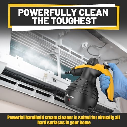 Pressurized Handheld Steam Cleaner with 10pcs Accessories & Safety Lock, Multi-Purpose & Powerful Home Use Steamer for Cleaning, Car, Bathroom, Shower, Upholstery, Grout, Window - Image 5