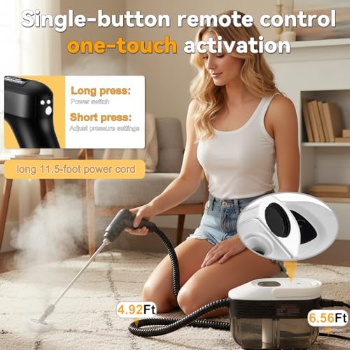 2500W Portable Handheld Steam Cleaner, 15s Fast Heating Steam Steamer - Image 3