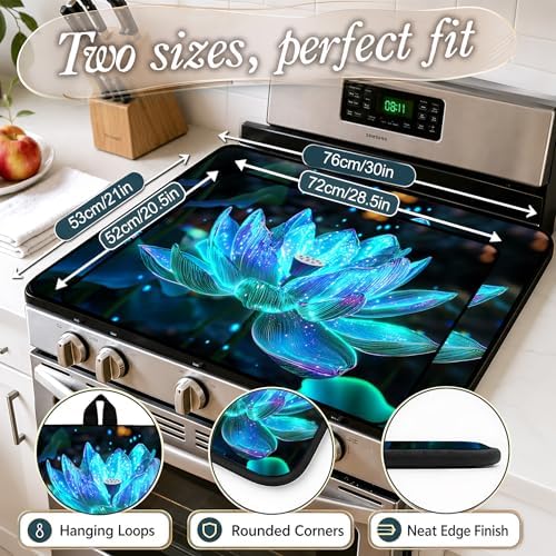 Stove Top Cover,28.5"L x 20.25"W,Heat Resistant Cooktop Protector Mat - Image 2