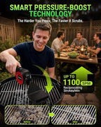 LifeBasis Cordless Electric BBQ Grill Cleaning Brush - Image 2