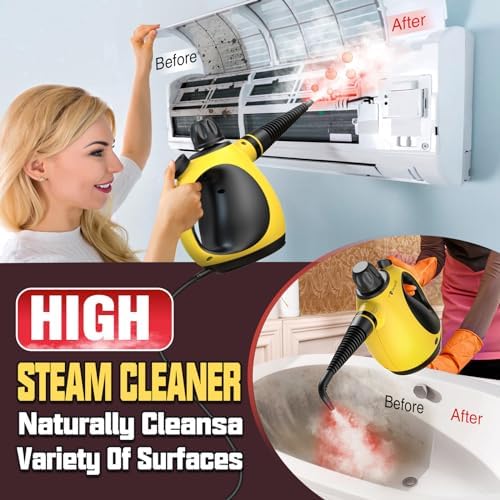 STEAMIFY Pressurized Handheld Steam Cleaner for Home, Multi-Surface Steamer with 12 Accessories, 12.8oz Natural Steamer for Cleaning Car, Bathroom, Shower, Upholstery, Grout, Window, Grease - Image 6