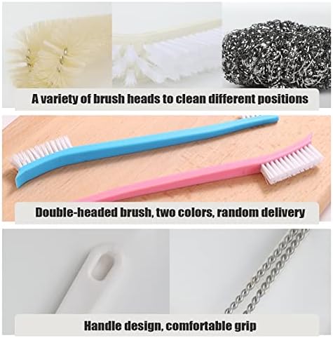 Portable Blender Cleaning Brush Set of 4, Long Handle Bottle Cleaning Brushes with Hanging Holes for Water Bottles, Blender Cups, Lids, Edges and Kitchen Cleanup - Image 6