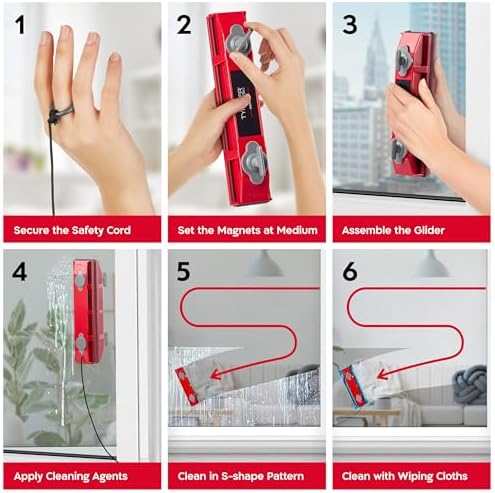 Tyroler Glider S-1 AFC Magnetic Window Cleaner Tool Fits Windows 0.1"-0.4" - Image 4